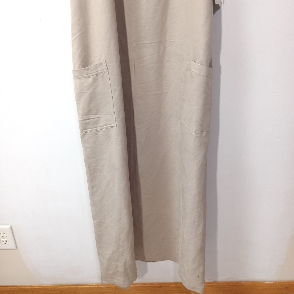 Vintage Y2K Cherokee cargo pocket maxi jumper dress in khaki size L NWT - Picture 4 of 10